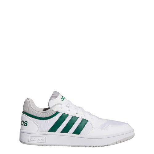 Rückansicht von adidas Hoops 3.0 Summer Schuh Sneaker Cloud White / Collegiate Green / Grey Two