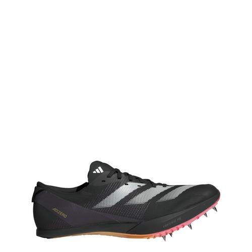 Rückansicht von adidas Adizero Finesse Laufschuh Laufschuhe Herren Core Black / Zero Metalic / Spark