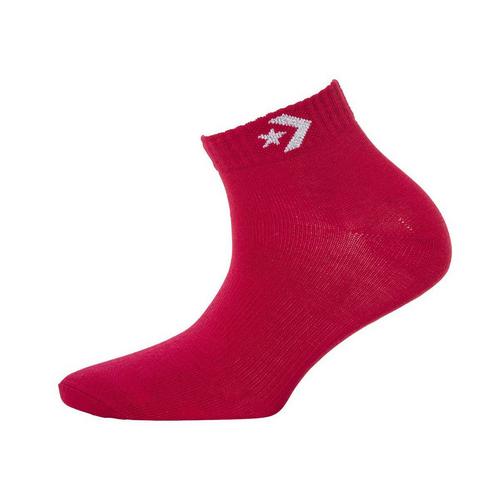 Rückansicht von CONVERSE Socken Socken Damen Rosa/Weiß/Grau