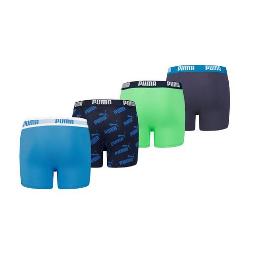 Rückansicht von PUMA Boxershort Hipster Kinder Grün/Blau