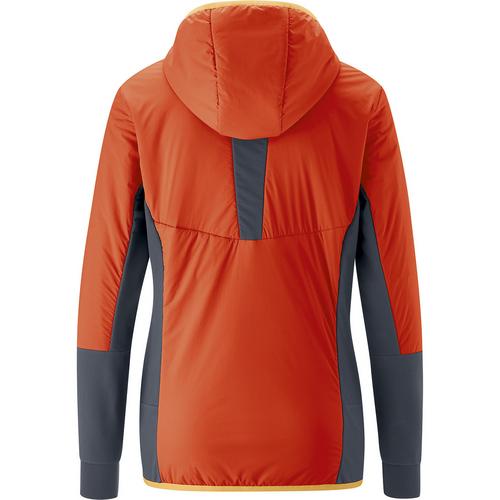 Rückansicht von Maier Sports Evenes Softshelljacke Damen Dunkelgrau