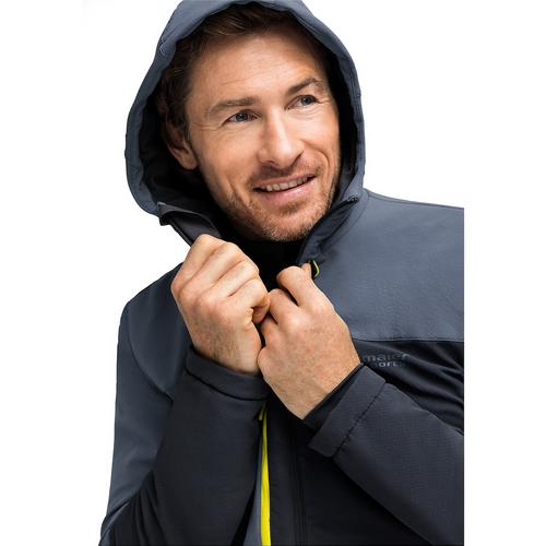 Rückansicht von Maier Sports Ofot Softshelljacke Herren Grau