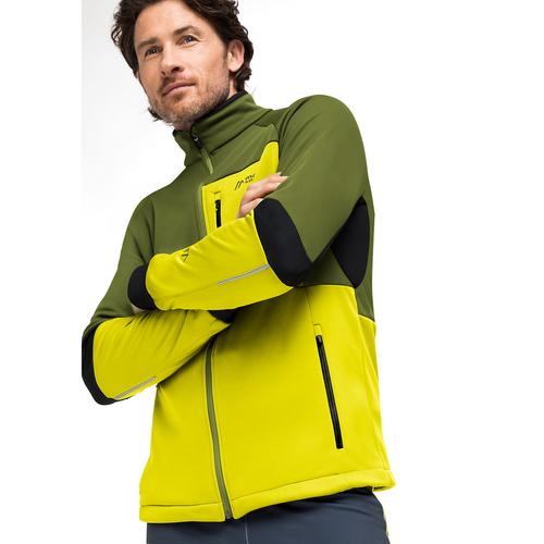 Rückansicht von Maier Sports Venabu Softshelljacke Herren Gelb