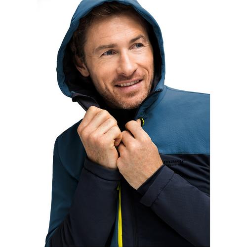 Rückansicht von Maier Sports Ofot Softshelljacke Herren Marine