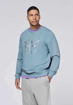Rückansicht von Chiemsee Sweater Sweatshirt Herren 18-4217 Blue stone