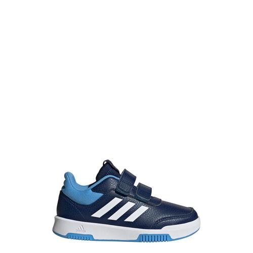 Rückansicht von adidas Tensaur Hook and Loop Schuh Sneaker Kinder Dark Blue / Cloud White / Blue Burst