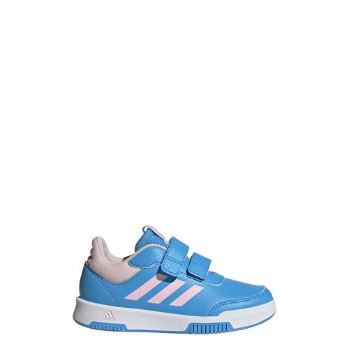 Rückansicht von adidas Tensaur Hook and Loop Schuh Sneaker Kinder Blue Burst / Clear Pink / Cloud White