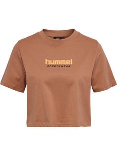 hummel hmlLGC MALU CROPPED T-SHIRT T-Shirt Damen MOCHA MOUSSE