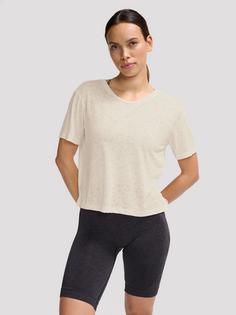Rückansicht von hummel hmlMT LIGHT BURNOUT T-SHIRT T-Shirt Damen WHITECAP GRAY