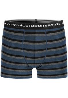 normani Outdoor Sports Merino Adelaide Boxershorts Herren Navy/Schwarz/Grau