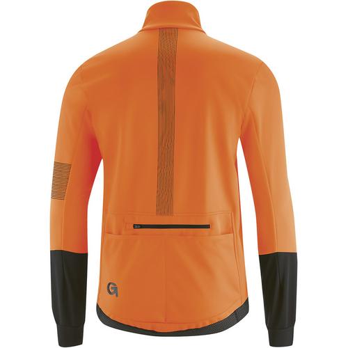 Rückansicht von Gonso Valaff Fahrradjacke Herren Orange