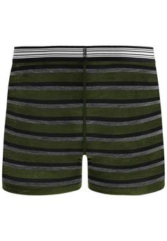 Rückansicht von normani Outdoor Sports Merino Adelaide Boxershorts Herren Grün/Schwarz/Grau