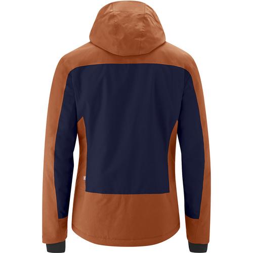 Rückansicht von Maier Sports Backline Skijacke Herren Dunkelorange