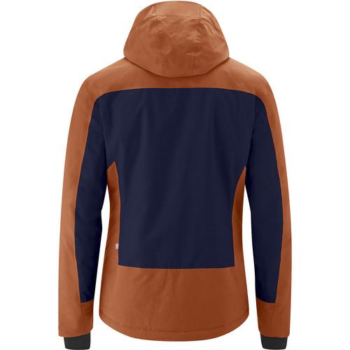 Rückansicht von Maier Sports Backline Winterjacke Herren Dunkelorange