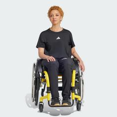 Rückansicht von adidas Training Workout T-Shirt – Adaptiv Funktionsshirt Damen Black / White