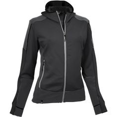 Maul Sport Monte Rosa mit Kapuze Fleecejacke Damen Schwarz