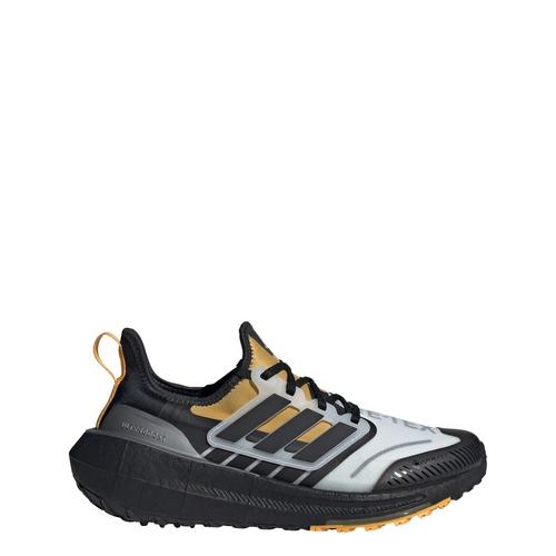 Rückansicht von adidas GTX Ultraboost Light GTX Laufschuh Laufschuhe Damen Black Ink / CHALK WHITE / Preloved Yellow
