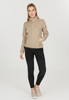 Rückansicht von Whistler SAMANI Fleecejacke Damen 1106 Oatmeal