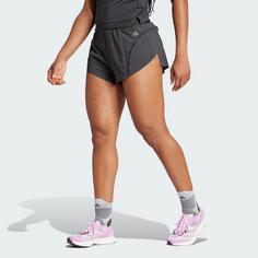 Rückansicht von adidas Adizero Running Split Shorts Funktionsshorts Damen Black