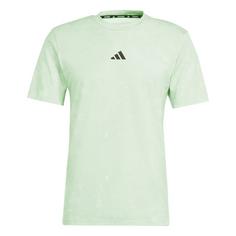 adidas Power Workout T-Shirt T-Shirt Herren Semi Green Spark / Black