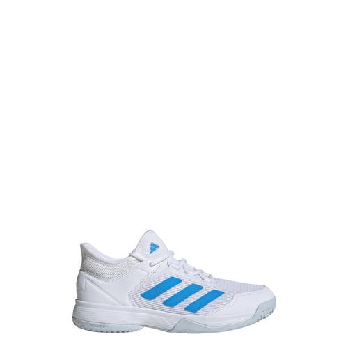 Rückansicht von adidas Ubersonic 4 Kids Tennisschuh Tennisschuhe Kinder Cloud White / Blue Burst / Halo Blue