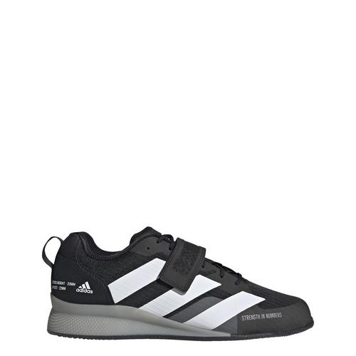 Rückansicht von adidas Adipower 3 Gewichtheberschuh Hallenschuhe Core Black / Cloud White / Grey Three