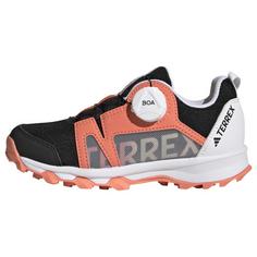 adidas TERREX Agravic BOA Trailrunning-Schuh Trailrunning Schuhe Kinder Core Black / Crystal White / Impact Orange