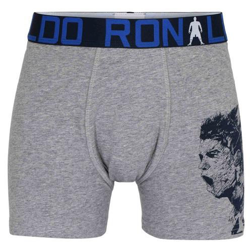 Rückansicht von CR7 Cristiano Ronaldo Boxershort Hipster Kinder Schwarz/Blau/Grau