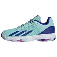 adidas Courtflash Tennisschuh Tennisschuhe Kinder Semi Flash Aqua / Lucid Blue / Purple Burst