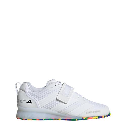 Rückansicht von adidas Adipower 3 Gewichtheberschuh Fitnessschuhe Damen Cloud White / Cloud White / Core Black