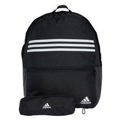 adidas Rucksack Classic Horizontal 3-Streifen Rucksack Daypack Black / White