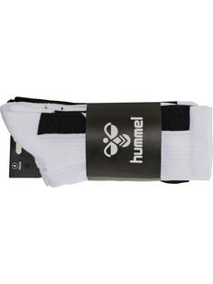 Rückansicht von hummel hmlLEGACY CHEVRON 4-PACK SOCKS MIX Freizeitsocken WHITE/BLACK