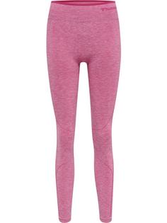 hummel hmlMT UNA SEAMLESS MID WAIST TIGHTS Tights Damen AZALEA PINK MELANGE