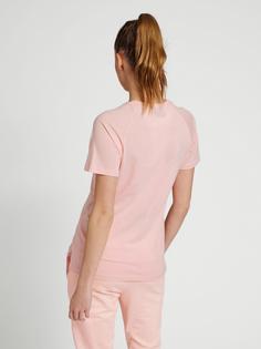 Rückansicht von hummel hmlNONI 2.0 T-SHIRT T-Shirt Damen CHALK PINK