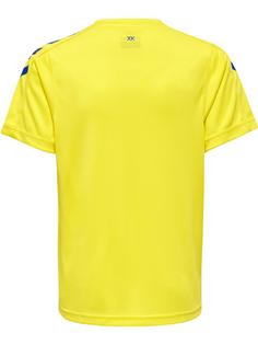 Rückansicht von hummel hmlCORE XK POLY JERSEY S/S KIDS Funktionsshirt Kinder BLAZING YELLOW/TRUE BLUE