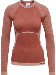 hummel hmlCLEA SEAMLESS TIGHT T-SHIRT LS Funktionsshirt Damen WITHERED ROSE/ROSE TAN MELANGE