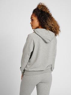 Rückansicht von hummel hmlNONI 2.0 HOODIE Hoodie Damen GREY MELANGE