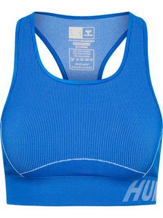 hummel hmlTE CHRISTEL SEAMLESS SPORTS TOP Funktionsshirt Damen PLACID BLUE/LAPIS BLUE MELANGE