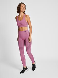 Rückansicht von hummel hmlSHAPING SEAMLESS SPORTS TOP Funktionstop Damen HEATHER ROSE