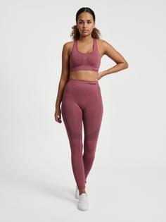 Rückansicht von hummel hmlSHAPING SEAMLESS SPORTS TOP Funktionstop Damen NOCTURNE