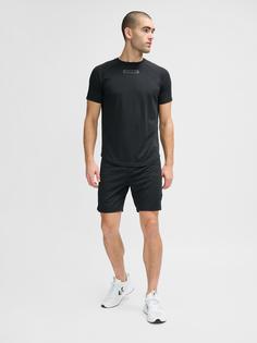 Rückansicht von hummel hmlTE TOPAZ SHORTS Funktionsshorts Herren BLACK