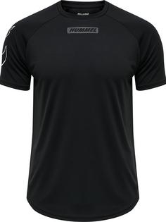 hummel hmlTE TOPAZ T-SHIRT Funktionsshirt Herren BLACK