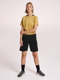 Rückansicht von hummel hmlCIMA XK SHORTS WOMAN Funktionsshorts Damen BLACK