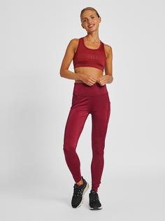 Rückansicht von hummel hmlTE TOLA SPORTS BRA Sport-BH Damen CABERNET