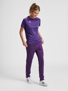 Rückansicht von hummel hmlCORE XK POLY PANTS WOMAN Trainingshose Damen ACAI