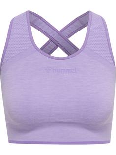 hummel hmlMT UNA SEAMLESS SPORTS TOP Funktionstop Damen LAVENDER MELANGE