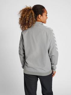 Rückansicht von hummel hmlGG12 TRACK JACKET WOMAN Trainingsjacke Damen ALLOY