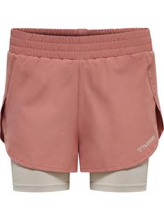 hummel hmlMT TRACK 2 IN 1 SHORTS Funktionsshorts Damen WITHERED ROSE