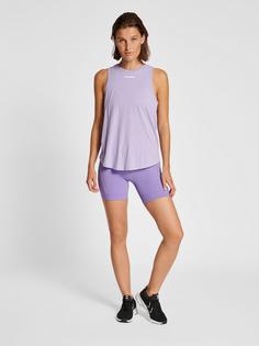 Rückansicht von hummel hmlMT VANJA TOP Funktionstop Damen LAVENDER