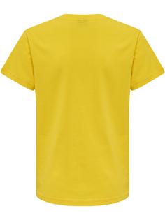 Rückansicht von hummel hmlRED BASIC T-SHIRT S/S KIDS Funktionsshirt Kinder EMPIRE YELLOW